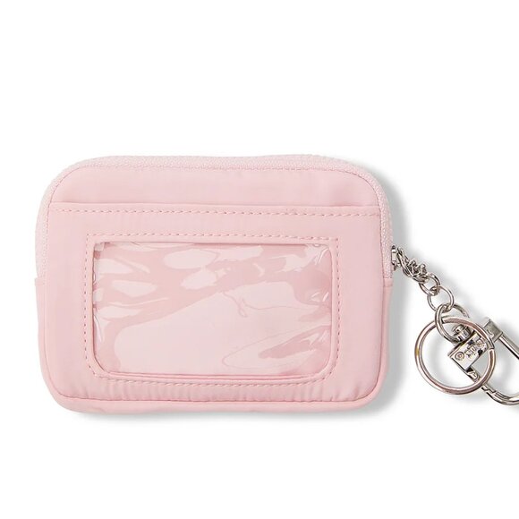 Victoria's Secret PINK Zip Card Holder Keychain Dollhouse Pink - Picture 3 of 6